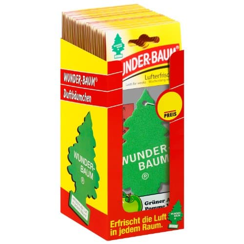 Image of Wunder-Baum 134207/24 Air Freshener Box of 24 Green Apple