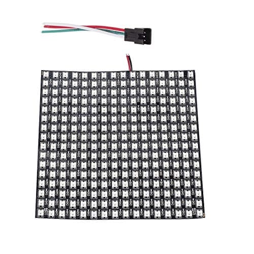 Image of BTF-LIGHTING WS2812B ECO RGB Alloy Wires 5050SMD Individual Addressable 16X16 256 Pixels LED Matrix Flexible FPCB Full Color Works with K-1000C, SP107E,etc Controllers Image Video Text Display DC5V