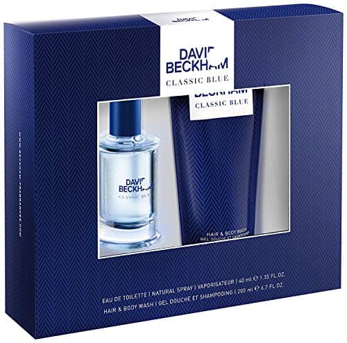 Image of David Beckham Gift Set for Men Classic Blue Eau De Toilette and Shower Gel, 40/200ml
