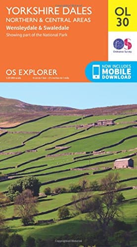 Image of Yorkshire Dales Map | Northern & Central | Ordnance Survey | OS Explorer Map OL30 | England | Walks | Hiking | Maps | Adventure