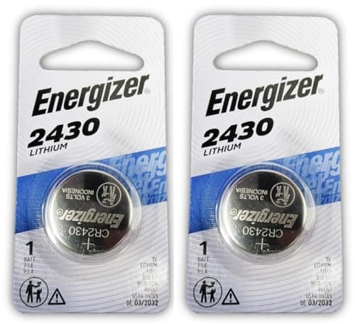 Image of Energizer CR2430 Lithium Coin Button Cell Battery by Energizer (English Manual) Pack of 2