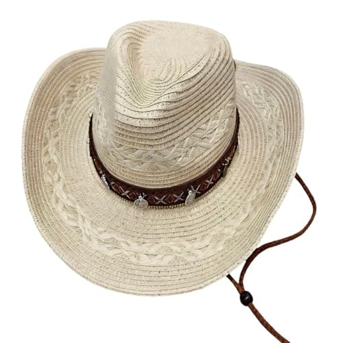 Image of Ldabrye Sun Hat Wide Brims Sun Protective Paper Straw for Outdoor Activity Travel Essential Headpiece Woven Straw Cream