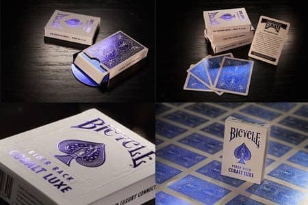 Image of Bicycle Rider Back Cobalt Luxe (Blue) by US Playing Card Co