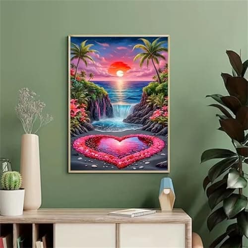 Image of Tropical Islands Jigsaw Puzzles for Adults 500 Pieces, Adult jigsaw Puzzle 500 pieces Scenery, Challenging Brainteaser with Alphabet Backing, Eco-friendly Dust-Free, Home Wall Decor Gift