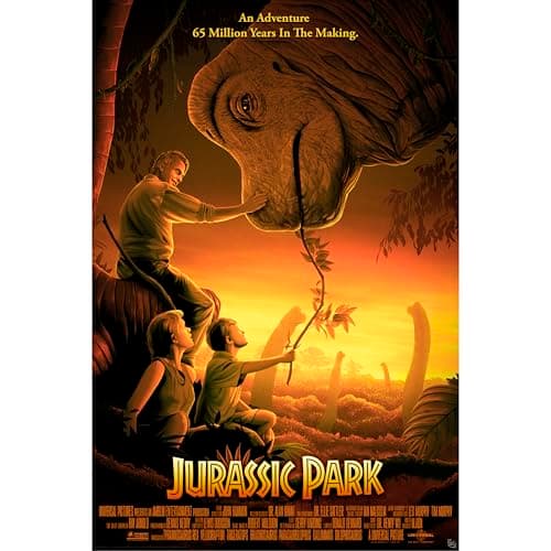 Image of ABYSTYLE – Vintage Jurassic Park Poster – Official Product – Maxi Size 91.5 x 61 cm – High Quality Paper – Collector Design