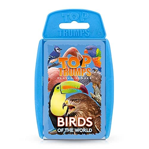 Image of Top Trumps Birds of the World Classics Card Game, Discover some interesting facts in this educational packed game including the blue jay’s wingspan, 2 plus players makes a great gift for ages 6 plus