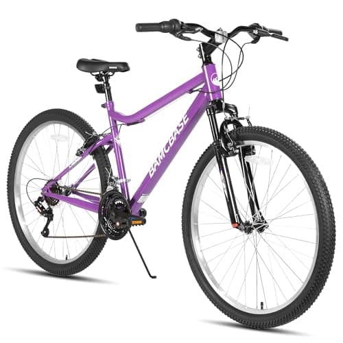 Image of Hiland 26 Inch Women's Mountain Bike, 18 Speed Gears, Mountain Bike with V-brakes, Robust MTB for Women, Purple