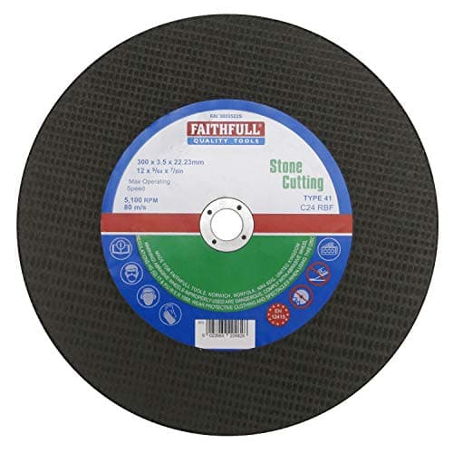 Image of Faithfull FAI3003522S Stone Cutting Disc 300mm x 3.5 x 22.23