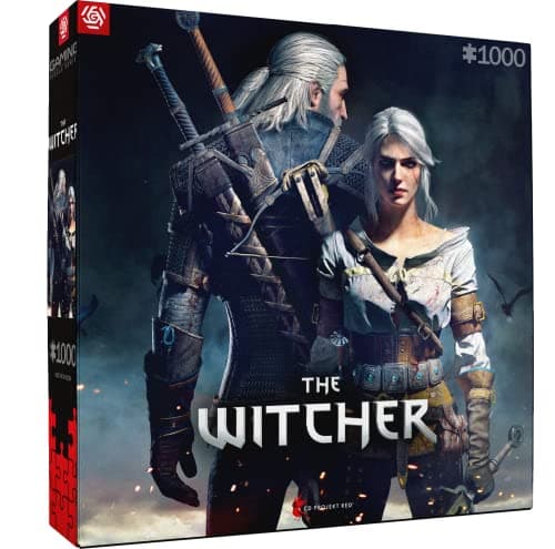 Image of Good Loot Gaming Puzzle The Witcher Geralt and Ciri Computer Games Puzzles for Teens and Adults Leisure Ideas Inspired By A Computer Game 1000 Pieces 68 x 48 cm