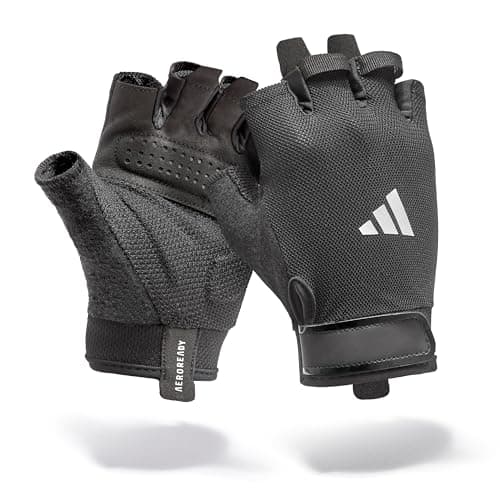Image of Adidas Essential Training Gloves - Moisture-Absorbing Aeroready Technology Coupled with an Extremely Comfortable, Durable Faux Suede Palm