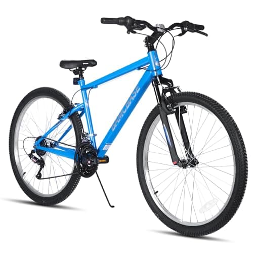 Image of Hiland 27.5 Inch Mountain Bike, 18 Speed MTB for Men Women, Adult Mountain Bike with V-brakes, Blue