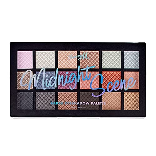 Image of Barry M Baked Eyeshadow Palette, Midnight Scene, 18 matte and shimmer shades