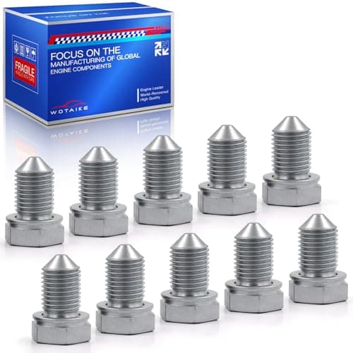 Image of N90813201 10 Pcs Oil Sump Drain Plug for A1 A3 A4 A6 Seat Alhambra Altea Cordoba Skoda Fabia Octavia Roomster Volkswagen Jetta Passat Tiguan Touareg 68004313AA 6M216B709AA N90813202 N91101401
