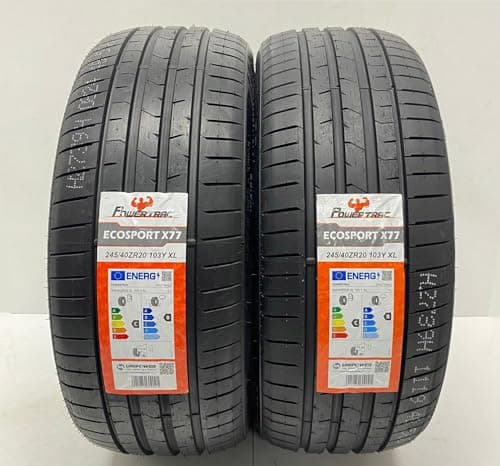 Image of 2 X 245 40 20 POWERTRAC ECOSPORT 245/40ZR20 103Y XL AMAZING C & B RATED SPECIAL LABELS M+S TYRES 2454020