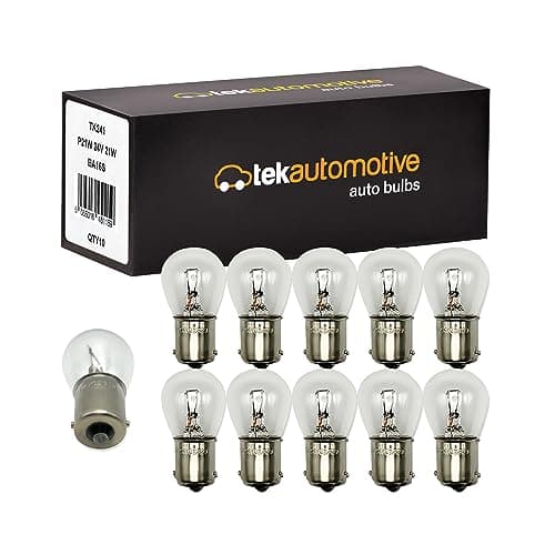 Image of Tek Automotive 241 P21W 24V Bulbs for Lorry Brake Tail Indicator Reverse Fog Light 24V 21W BA15S Truck Bulb - Box of 10