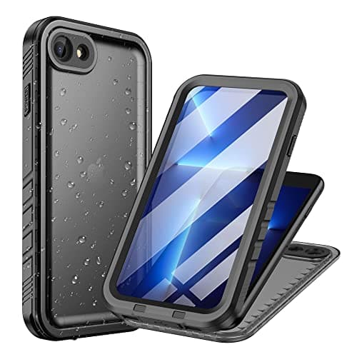 Image of Cozycase for iPhone SE 2022/2020 SE3 SE2 iPhone 8/7 Case Waterproof Shockproof - Military Protective/Heavy Duty 【 360 Full Body 】 Underwater Dustproof Front and Back Cover with Screen/Camera Protector