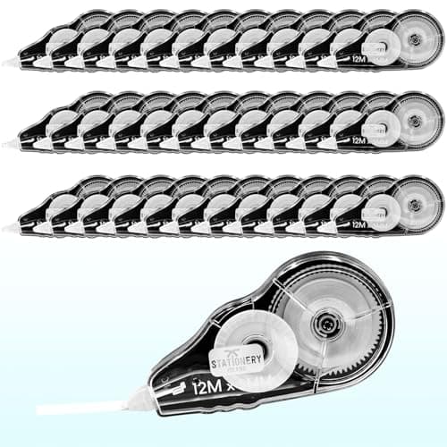 Image of STATIONERY ISLAND Correction Tape 38Pcs, 12m x 5mm White Out Correction Tape Roller, Mouse for School and Office Supplies