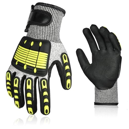Image of Ainiv Safety Work Gloves, Cut Resistant Work Gloves, Mechanics Gloves, Heavy Duty Work Gloves for Women and Men, Anti Impact Utility for Carpenter, Transportation, Logistics, Garden Work, 1 Pair (XL)