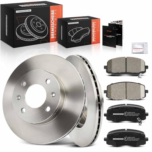 Image of Frankberg Brake Kit incl. 2x Brake Disc + 4x Brake Pad Front Compatible with i10 PA Picanto SA Replace# 5171207500, 517120X500