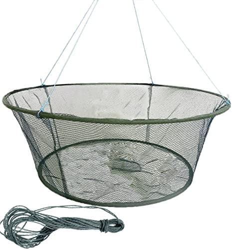Image of Hand-Poured Folding Net for Shrimp, Crabs & Crayfish - Moulded Cage (Top 99cm, Bottom 80cm)