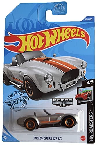 Image of Hot Wheels Zamac Shelby Cobra 427 S/C, [Silver] 191/250 Roadsters 4/5