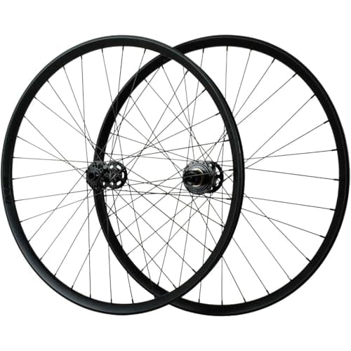 Image of Black 29inch,F100 R142,Mountain Bike Front-Rear Wheels 27.5" 29" Aluminum Alloy Thru-Axle Boost Trail/AM/DH Wire Tires Wheelset, 7–12 Speed Cassette, 360 Clicks