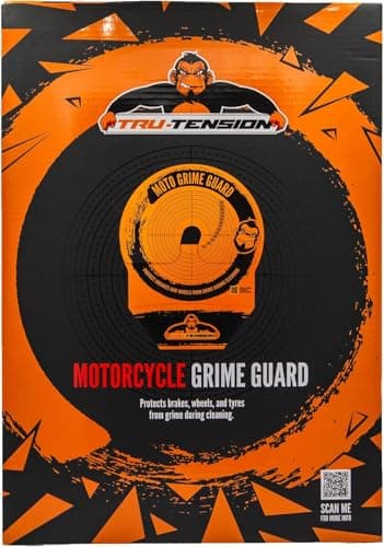 Image of Tru Tension | Moto Grime Guard | Protect Brakes & Wheels During Cleaning | Perfect For Road, Off-Road, Commuting & Touring Bikes | Motorcycle Tools & Accessories
