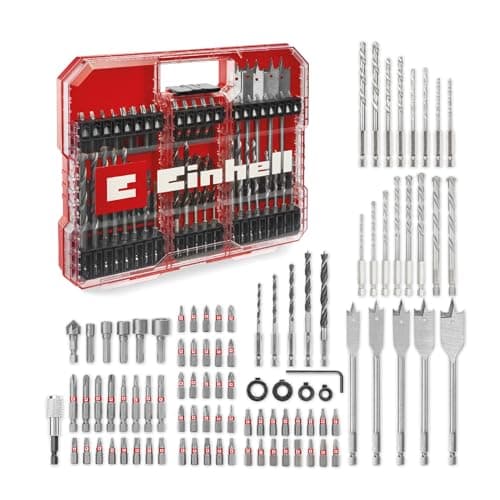Image of Original Einhell XL-CASE 95-Piece Bit and Drill Set (Bits, Various Drill Bits, Quick-Change Bit Holder, Socket Spanner, Countersink, Drill Stop, Pin Spanner incl. Storage Box)