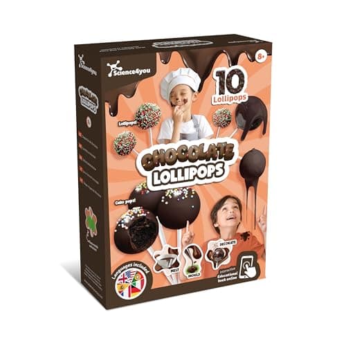 Image of Science4you Chocolate Lollipops Maker for Kids Age 8 9 10 11+ – Chocolate Making Kit to Make your own Lollipops for Kids & Cakepops, Cake Pop Kit, Sweet Gift Box for Boys & Girls Age 8 9 10 11+