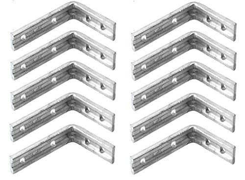Image of Heavy Duty Galvanised Shelf Bracket 10 Pack - 6x5" / 150x125mm