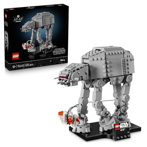 Image of LEGO Star Wars 75440 AT-AT Building Set for Adults - Display Model Kit w/Snowspeeder, Stand & Nameplate - Shelf Decor Idea - Collectible Gift for The Empire Strikes Back Fans