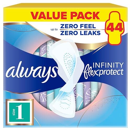 Image of Always Infinity Pads Normal (Size 1) Sanitary Towels With Wings 22pk