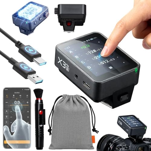 Image of GODOX X3 PRO X3PRO S TTL Wireless Flash Trigger for Sony, with Bluetooth Integration & APP Control, Touch Screen 2.4GHz Wireless X System, Pro Shooting Modes Shutter Control Fast Charging
