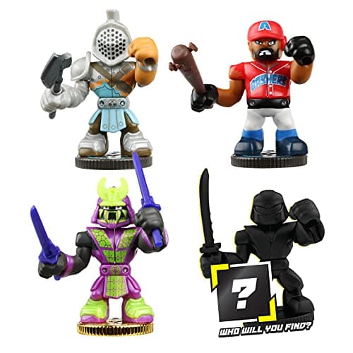 Image of Akedo Ultimate Arcade Warrior Collector Pack Mini Battling Action Figures Ready, Fight, Split Strike, For Ages 6+