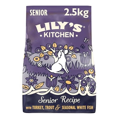 Image of Lily’s Kitchen Made with natural Ingredients Senior Dry Dog Food Turkey & Trout Complete Nutrition 2.5kg Bag