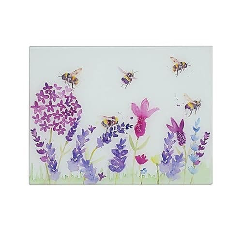 Image of Lesser & Pavey British Designed Cutting Board | Lovely Chopping Board Ideal for All Modern Kitchens | Lavender & Bees Chopping Boards for Home or Trendy Restaurants - Jennifer Rose Gallery