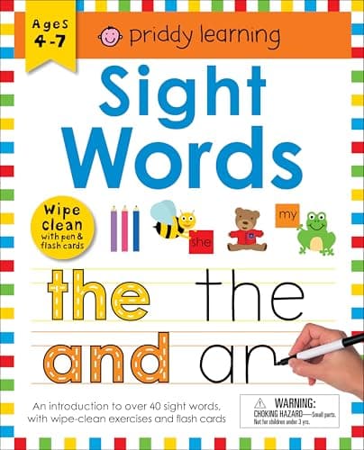 Image of Sight Words: Wipe Clean With Pen & Flash Cards (Priddy Learning)