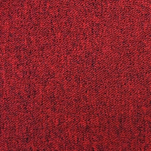 Image of Monster Shop 20 x Carpet Tiles Scarlet Red Square Metres Commercial Hard Wearing Heavy Duty Domestic Premium Office Home Flooring 50cm x 50cm 5m2