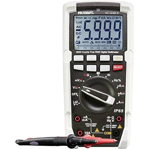 Image of VOLTCRAFT Hand-Multimeter Digital, CAT III 1000 V, CAT IV 600V, IP65 Waterproof, TrueRMS, 2 m Drop Protection