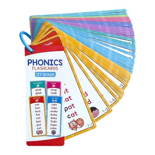 Image of Phonics Flash Cards - Full Natural Spelling Rules Coverage, Durable Kids English Learning Cards, Flashcard Teaching For 3-8 Years Old, Strong Foundation For Early English Education