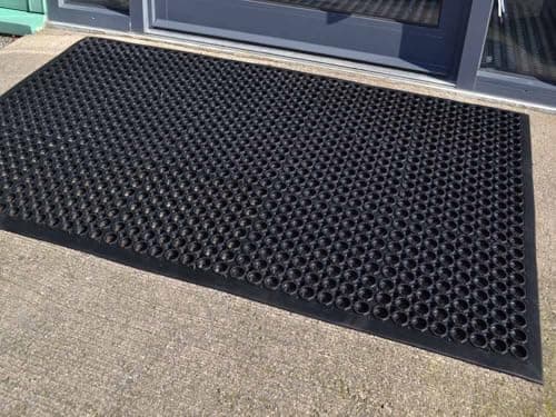 Image of RSM RUGS® Large Outdoor Rubber Entrance Mats Anti Fatigue None Slip Drainage Door Mat Flooring (80cm x 120cm)