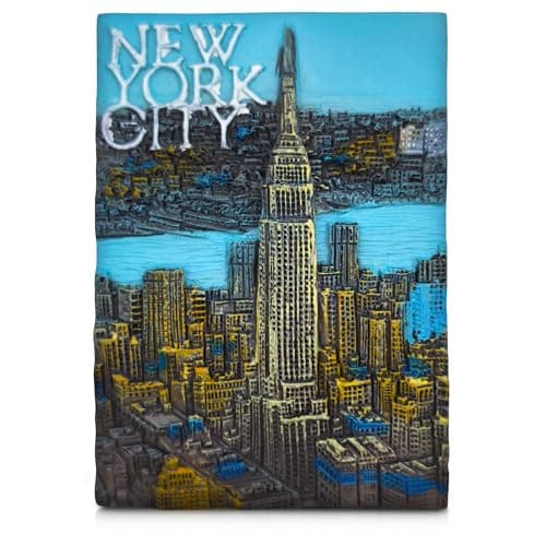 Image of New York City 3D Fridge Magnet – Empire State Building Skyline Travel Souvenir Gift 5.4×7.8x1.6 cm