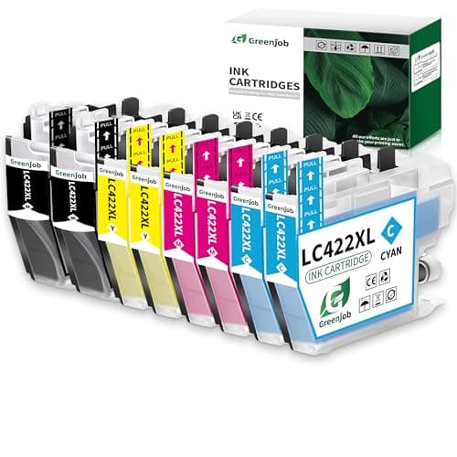 Image of Greenjob LC422XL Ink Cartridges Replacement for Brother LC422 LC-422XL LC-422XLVAL Ink Cartridges Multipack Compatible with Brother MFC-J5340DW MFC-J5345DW MFC-J5740DW MFC-J6540DW MFC-J6940DW (8-Pack)