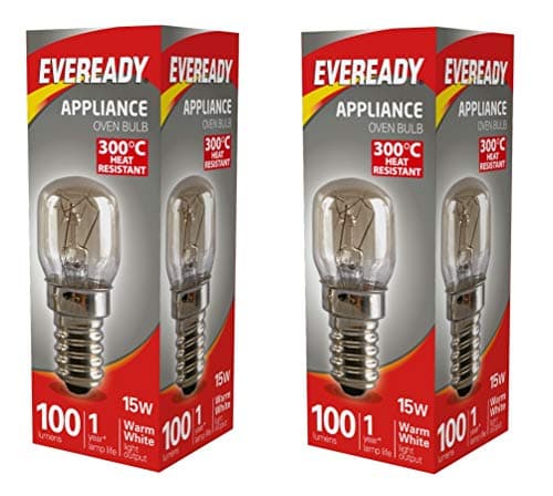 Image of 2x Eveready Appliance Bulb 15W