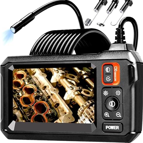 Image of Daxiongmao Borescope, Endoscope Camera with Light, 1080P HD Inspection Camera, Borescope Camera with Light, IP67 Waterproof Camera, 16.5ft Flexible Endoscope Camera, Gadgets for Men (4.3”)
