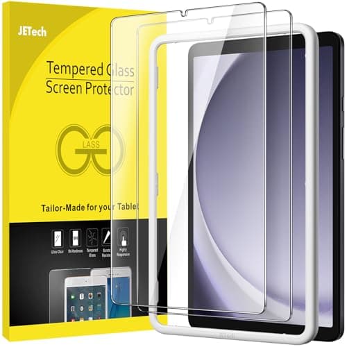 Image of JETech Screen Protector for Samsung Galaxy Tab A11 / Tab A9 8.7-Inch 2025/2023 with Easy Installation Frame, Tempered Glass Film, HD Clear, 2-Pack