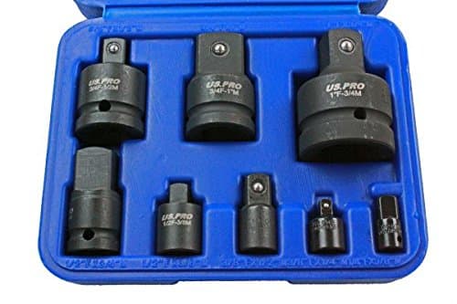 Image of US Pro 8pc Impact Socket Adaptor Set/Kit Converter Reducer Adapters 1488