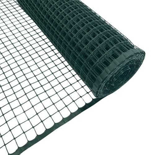 Image of Suregreen Plastic Mesh Fencing | 1m x 10m | 20mm Holes | Green | Netting For Garden Fences, Plant Support, Tree Guard, Plastic Mesh For Climbing Plants, Vegetables, Puppy Fence, Garden Fence, Barrier