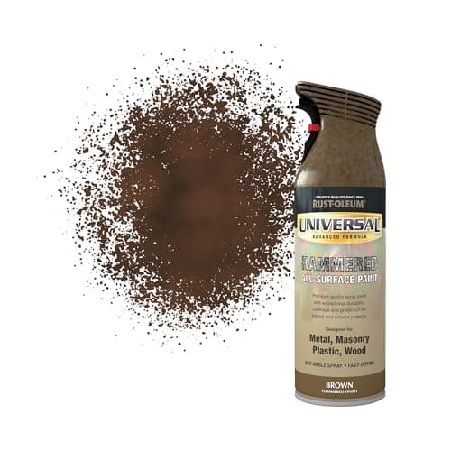 Image of Rust-Oleum 400ml Universal Spray Paint Aerosol - Brown Hammered
