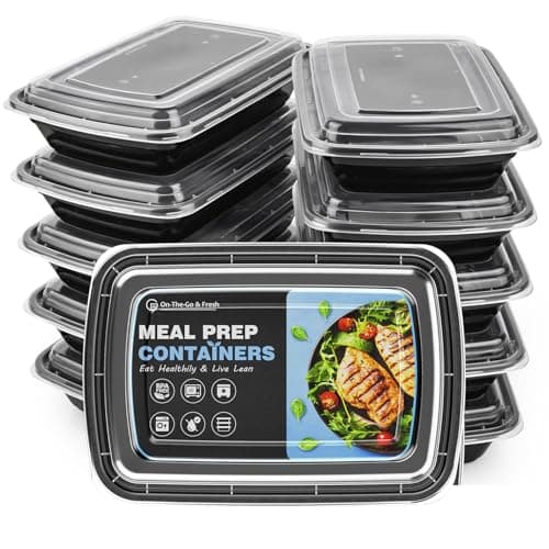 Image of GUANFU Meal Prep Containers 1 Compartment, BPA Free Reusable Food Prep Containers with Lids - Microwave, Freezers & Dishwashers Safe - Stackable Storage Lunch Boxes (10 Pack 28 oz)
